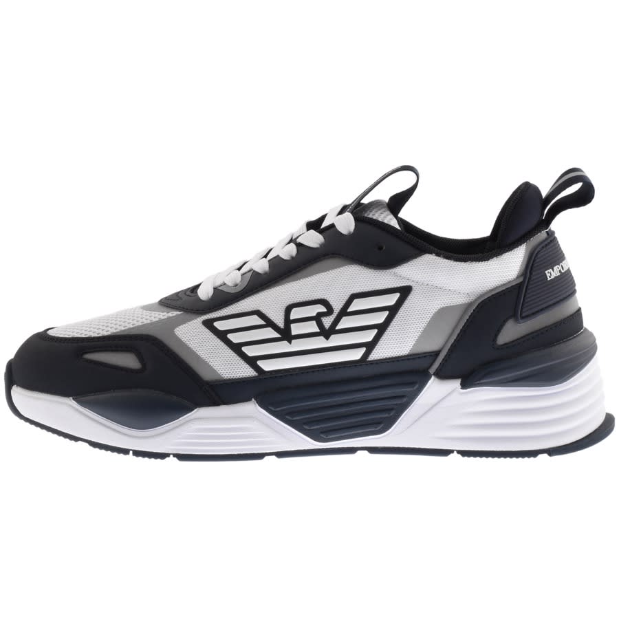 Alternative Image for ProductEmporio Armani Logo Trainers Navy1